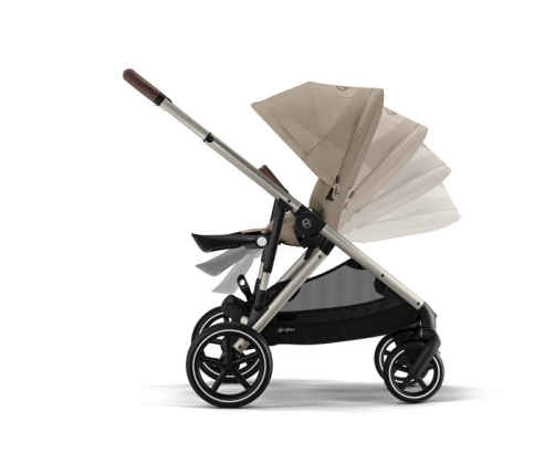 Cybex Gazelle S Almond Beige/Taupe Коляска для двойняшек