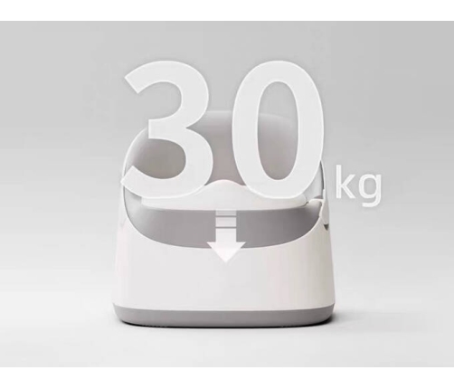 Ines&John Nocnik Dziecięcy Premium White / Grey / Orange