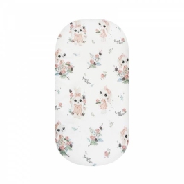 Bambusowe Prześcieradło Do Dostawki Romantyczny Królik Rozmiar 50x90 cm