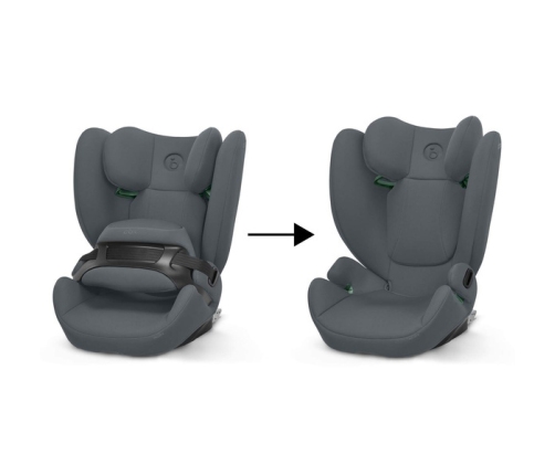 Cybex Pallas B I-Size Fotelik Samochodowy 9-50 kg Cobblestone Grey + Babysafe Nakładka Na Pas