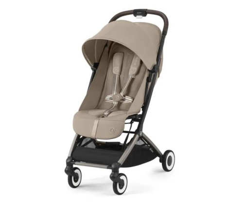 Cybex Orfeo Almond Beige/Taupe  Pastaigu rati + Guļammaiss Cybex Snogga 2