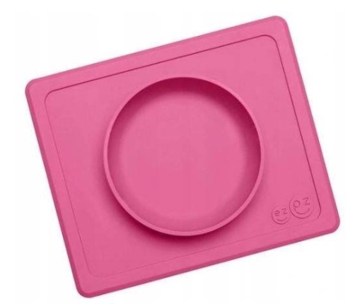 EZPZ Silikonowa Miseczka z Podkładką 2w1 Mini Bowl Różowa