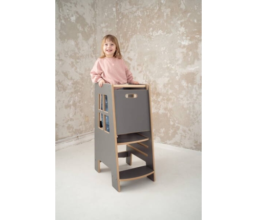 Tupti.wood Kitchen Helper Extra Safe Pomocnik Kuchenny Szary