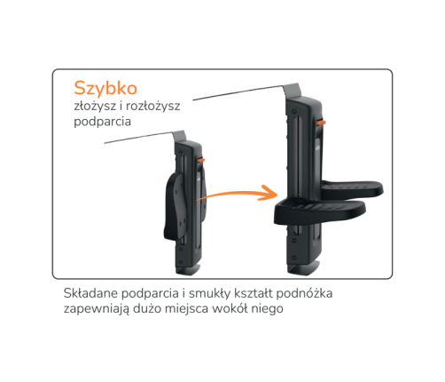 Okiday Stópołapki Podnóżek do Dziecięcych Fotelików Samochodowych Beżowy