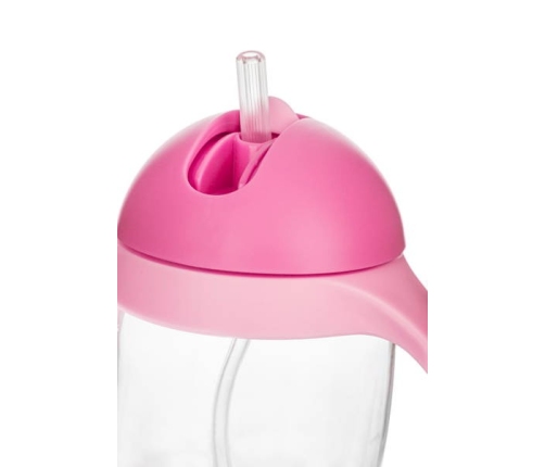 Bocioland Kubek Pingwin ze Słomką Różowy BOC0544