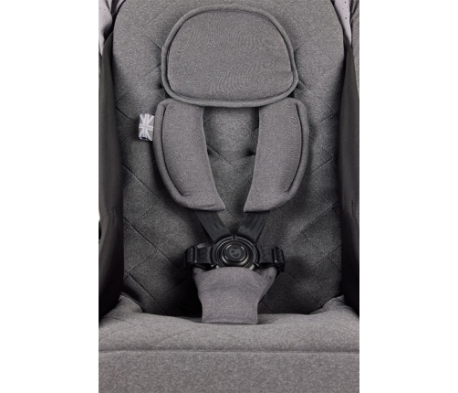 Mini by Easywalker Buggy Turn Kompaktowy Wózek Spacerowy z Obrotowym Siedziskiem 360 Soho Grey