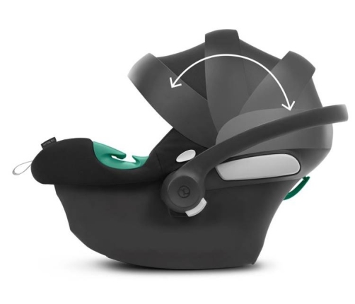 Cybex Aton B2 i-Size Fotelik Samochodowy 0-13kg Volcano Black + Tapicerka Letnia + Baza One + Cybex SensorSafe + Śpiworek Black Satin