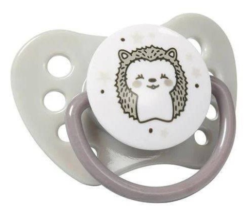 Babyono  Smoczek Anatomiczny Silikonowy 2 Sztuki 6-18 M-cy Natural Nursing 1226/03