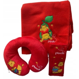 Eurasia Zestaw Podróżnika Kubuś Puchatek Zagłówek, Koc, Ochraniacze Do Pasy Eurasia Zestaw Podróżnika Kubuś Puchatek Zagłówek, Koc, Ochraniacze Do Pasy
