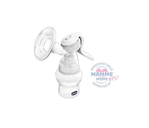 Chicco Natural Feeling  Laktator Manualny + Wkładki Laktacyjne 60 szt.