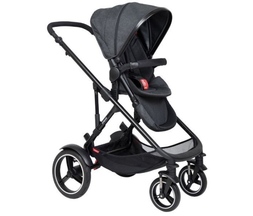 Phil&Teds Voyager Wózek Głęboko-Spacerowy 2w1 Czarny