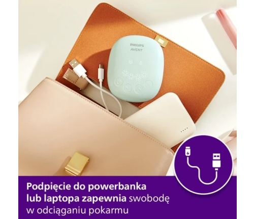 Philips Avent Laktator Mid end Daisy SCF323/11 + Smoczek SCY962/01