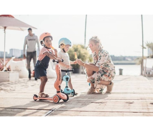 Scootandride Highwaykick 1 Jeździk i Hulajnoga 2w1 1-5 Lat Blueberry + Canpol Babies Termoopakowanie