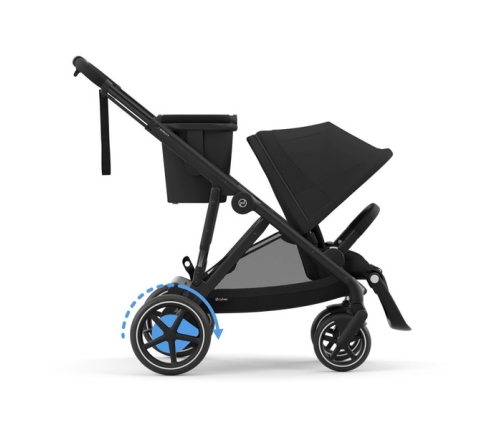 Cybex E-Gazelle S Moon Black Коляска для двойняшек