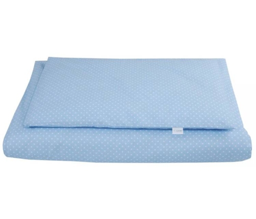 Waldin Łóżeczko Dostawne 2w1 z Wyposażeniem 38 Grey / Niebieski