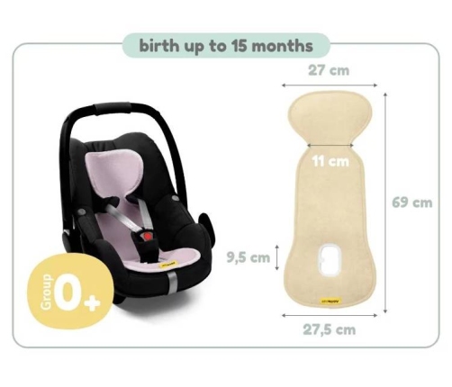 AeroMoov Air Layer pretsviedrēšanas ieliktnis autosēdeklim gr.1 un ratiem Lilac