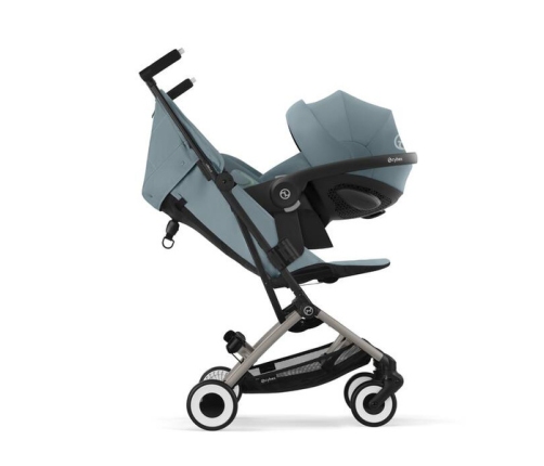 Cybex Libelle 2025 Stormy Blue Pastaigu rati + Cybex Aizsargbarjera