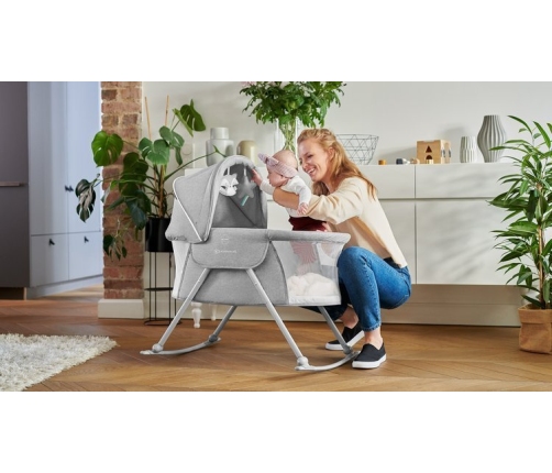 Kinderkraft Lovi Łóżeczko/Kołyska Beige