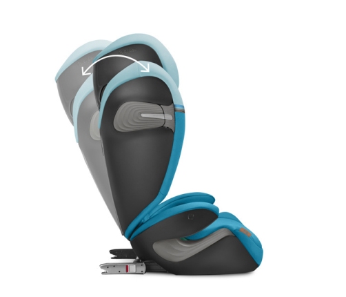 Cybex Solution S2 I-Fix Fotelik Samochodowy 15-50 kg Beach Blue 2023 + BabySafe Organizer + Babysafe Nakładka Na Pas