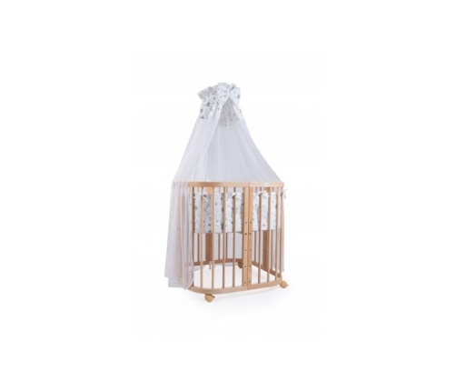 Waldin Wyposażenie do Łóżeczka 7w1 Różowe Gwiazdki Mix