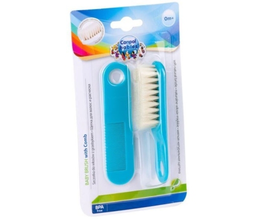 Canpol Babies Szczotka + Grzebień Dla Dzieci 2/424 Blue