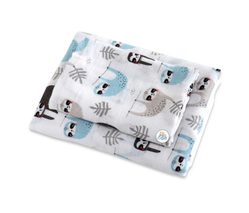 Ega Pieluchy Bambus 60x60 / 60x120cm 2 szt. 6612 Leniwa Niedziela