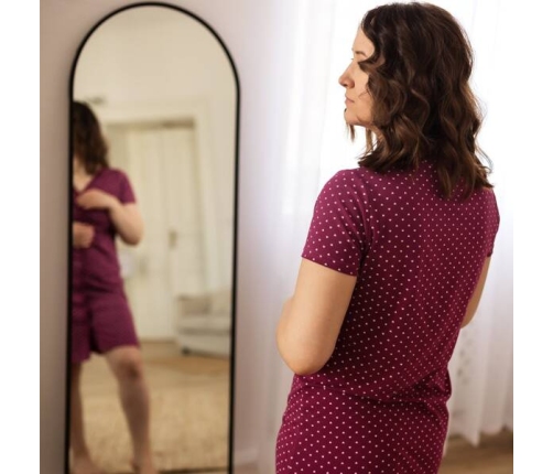 Eevi Mary Koszula Ciążowa Bordowa w Serca Rozmiar S
