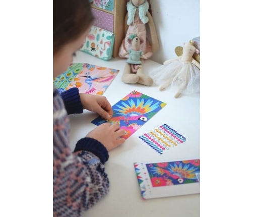 Janod Zestaw Artystyczny Czarodziejskie Cyrkonie Piękne ptaki 7+