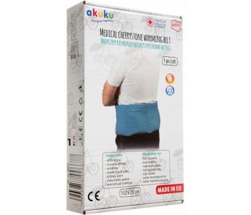 Akuku Medyczny Pas Rozgrzewajacy z Pestkami Wiśni