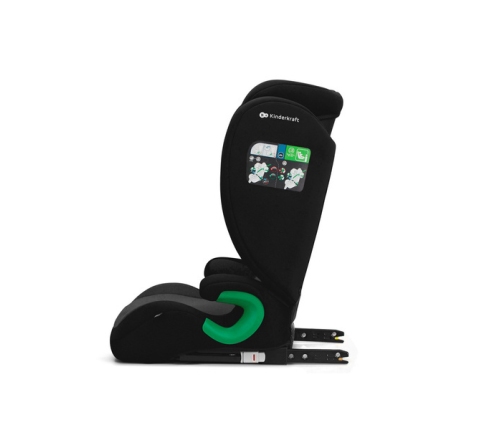Kinderkraft Junior Fix 2 I-Size Fotelik Samochodowy 15-36kg 100-150cm Graphite Black