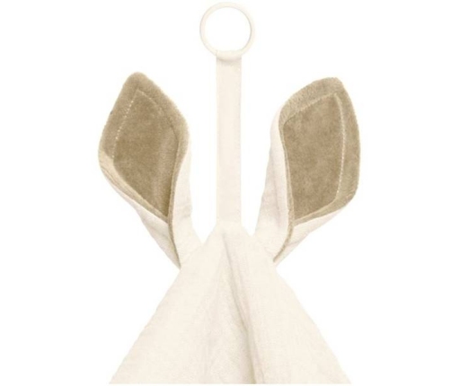 Bibs Cuddle Cloth Kangoroo Pieluszka Przytulanka z Zawieszką Na Smoczek Ivory