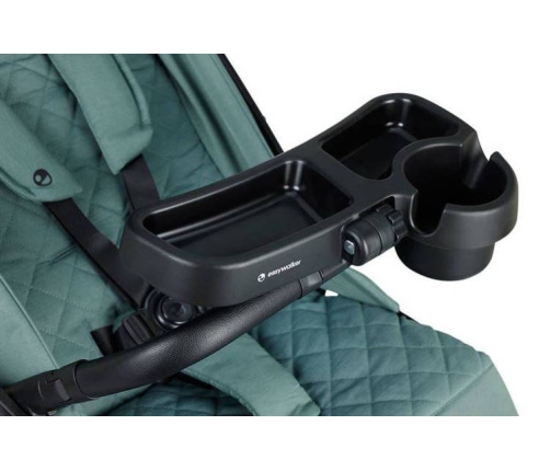 Easywalker Jackey XL Samoskładający się Wózek Spacerowy z Kołami XL Shadow Black