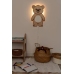 Tupti.wood Drewniana Lampka Misiek do Pokoju Dziecięcego