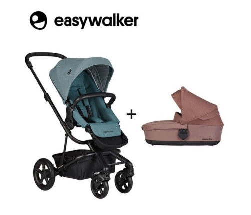 Easywalker Harvey 2 Wózek głęboko-spacerowy (zawiera stelaż, siedzisko z budką i pałąkiem)  Ocean Blue