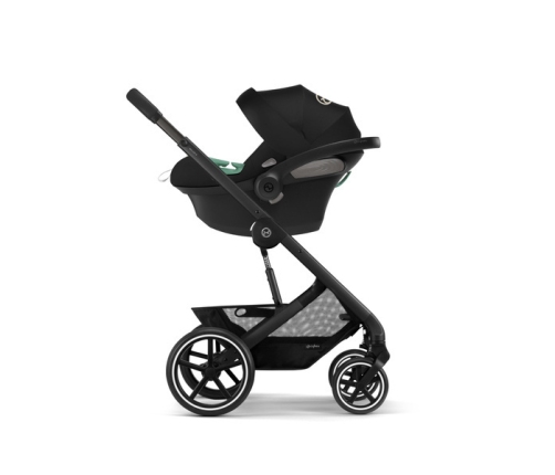 Cybex Balios S Lux Moon Black 2023 + Cybex Aton B2 i-Size + Cybex One base Детская коляска 4 в 1