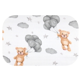 Ega Pielucha Tetrowa 70x80cm 0244 Miś z Balonami Ega Pielucha Tetrowa 70x80cm 0244 Miś z Balonami