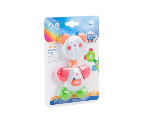Canpol Babies Grzechotka Z Gryzakiem Wodnym - Miś 1 szt. Mix Kolorów