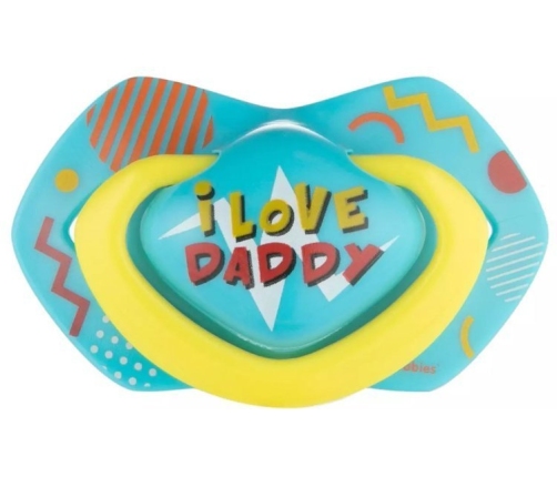 Canpol Babies Smoczek Silikonowy Symetryczny Neon Love 6-18m 2szt Boy