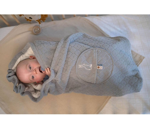 Lodger Polarowy Wielofunkcyjny Otulacz Do Fotelika Samochodowego Szary Fleece Drizzle