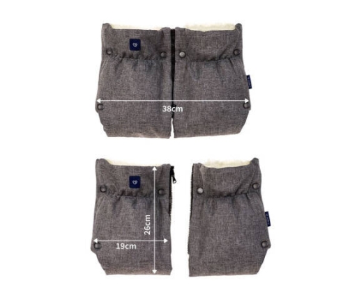 Zaffiro Mufka do Wózka Dwuczęściowa Plusz + Rose