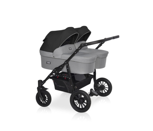 Riko Basic Saxo 05 Grey Fox Dvīņu rati 3in1