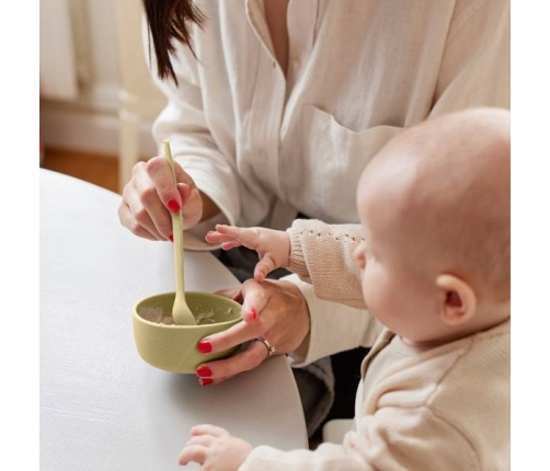 Everyday Baby Miseczka Silikonowa Bez Przyssawki 2 Szt. Waniliowy