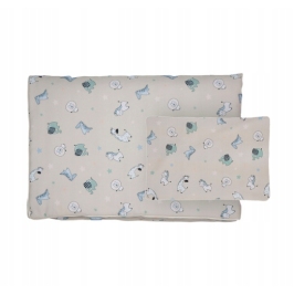 POSCIEL K-2 z nadrukiem (ZW53 róż) 75x65+30x25cm