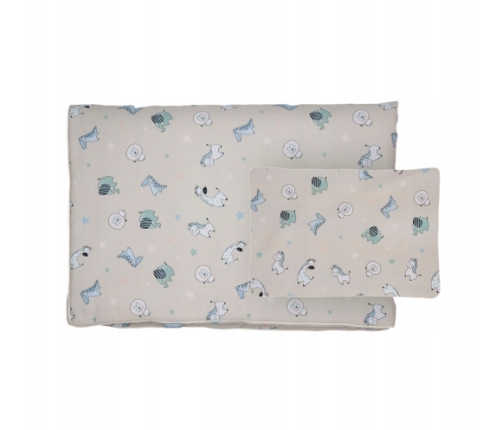 POSCIEL K-2 z nadrukiem (ZW53 róż) 75x65+30x25cm