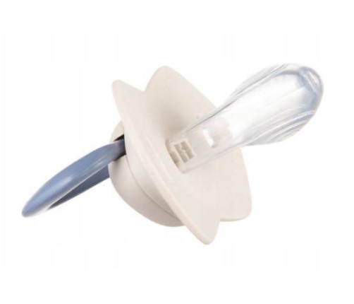 Canpol Babies Smoczek Silikonowy 0-6m Symetryczny Pure Color 2szt. 22/655 Blue