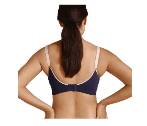 Carriwell Bezszwowy Biustonosz Do Karmienia Z Koronką S Box 3060  Niebieski