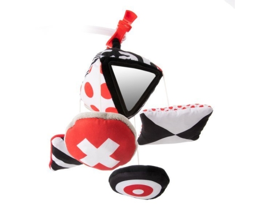 Canpol Babies Kontrastowa Karuzelka Podróżna Do Wózka/Fotelika Sensory 68/083