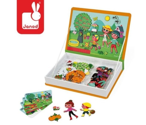 Janod Magnetibook Magnetyczna Układanka 4 Pory Roku