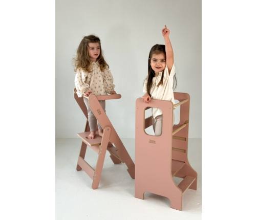 Baby Wood Slim M Kitchen Helper Różowy