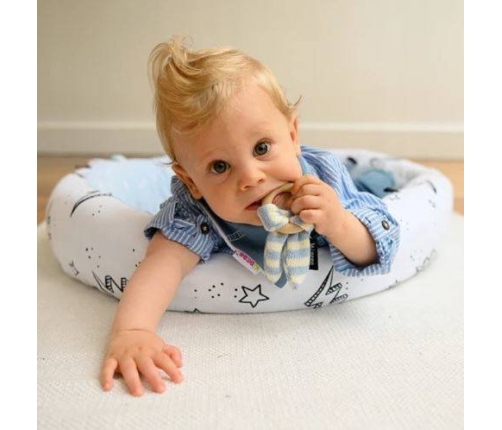 Minene Gryzak Drewniany Króliś Jasno Szary